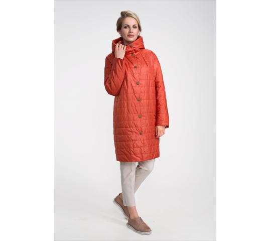 Фото 3 Пальто женское с капюшоном из плащевой ткани 2019
